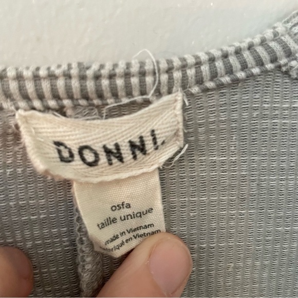 Anthropologie X Donni Slouchy Ribbed Striped Open Cardigan - Picture 4 of 8